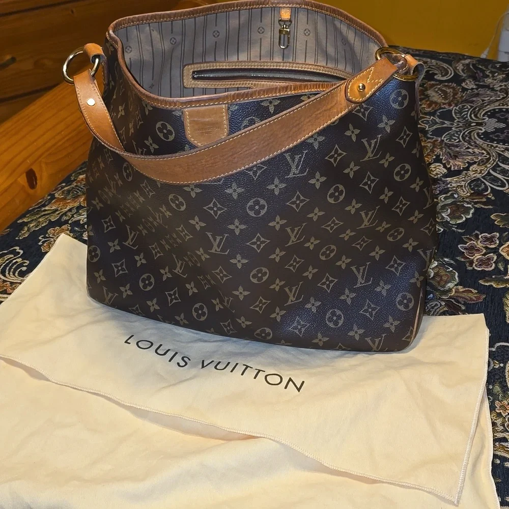 Louis Vuitton Monogram Delightful Bag in Brown and Tan Leather - Picture 14 of 14